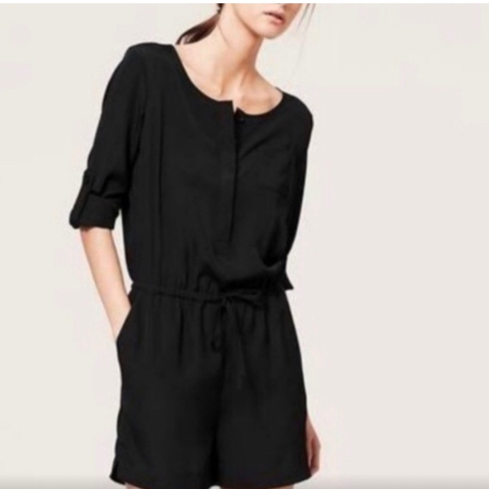 LOFT Black Romper